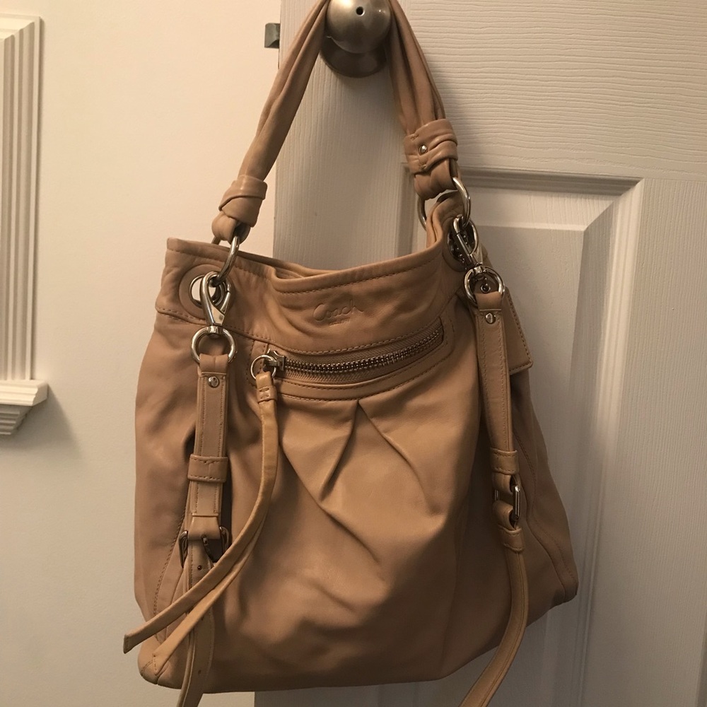 COACH Leather Parker Hobo Bag